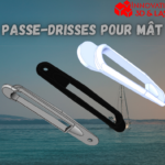 Passage de drisse imprimé en 3D, conçu pour une gestion efficace des câbles et cordages sur bateaux. Résistant aux environnements marins exigeants.